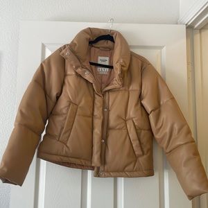 Abercrombie mini puffer brown small